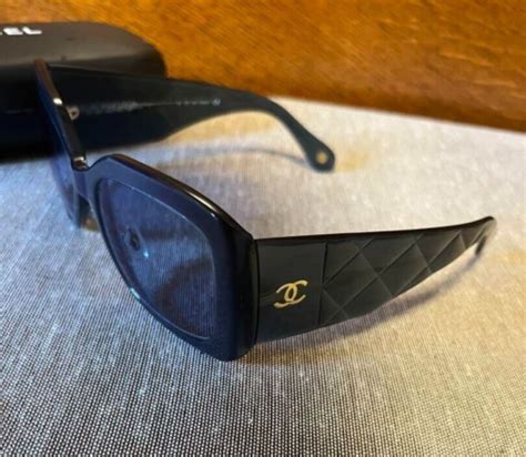 Rare Authentic Chanel 3358 c.501 53mm Black Silver Cat Eye